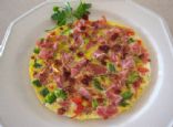 Ham and Turkey Bacon Veggie Frittata