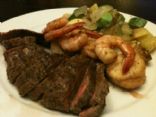 Tri Tip Surf and Turf with Savory Vegetables and Pan Sauce
