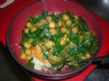 spinach and chickpea saute