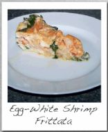 Egg White Frittata with Shrimp and Spinach