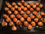 Baked Mini Chicken Meatballs
