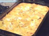 Low Fat -Low Carb Chicken-Chili Relleno Casserole