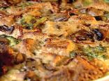 Broccoli, Mushroom, and Cheese Strata