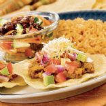 Barbecue Tostadas and Avocado Salsa