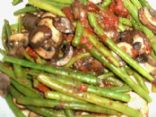Green Beans with Mushrooms & Tomatoes