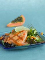 Roasted Salmon W/ Shallot and Citrus Sauce