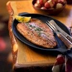 Trout with Cream & Honey Sauce