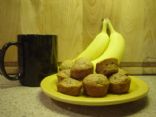 Whole Wheat mini banana muffins
