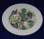 Quick Fresh & Crispy Broccoli/Cauliflower Salad
