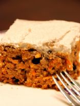 Whole Wheat Carrot Cake with Agave Nectar and Cream Cheese Frosting