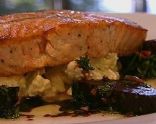 Salmon with Beetroot and Cauliflower