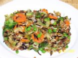 Wheat berry and wild rice salad