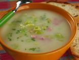 Leek soup (poriluk)