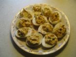 Smokin Hot Deviled Eggs