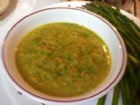 Easy, creamy asparagus veggie soup
