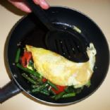 Gorgonzola Omelet with Grilled Vegetables