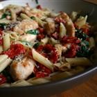 Spinach, Bacon, and Sun Dried Tomato Penne Pasta