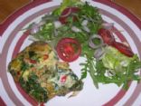 Baked Wilted Spinach Omlette