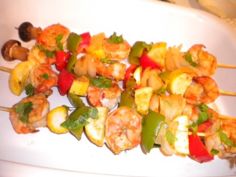 Grilled shrimp kabobs Recipe  SparkRecipes