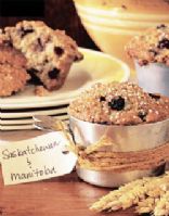 Red River Cereal & Saskatoon Berry Muffins