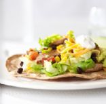 Roasted Corn and Chicken Tostada