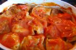 Polish  Vegetarian Cabbage Rolls with rice and eggs
