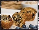Blueberry-Cranberry Agave Granola Bar Muffins