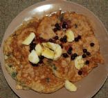 Protein Oatmeal Pancakes w/ Blueberries