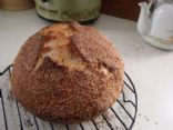 Homemade, no-knead 7-grain bread