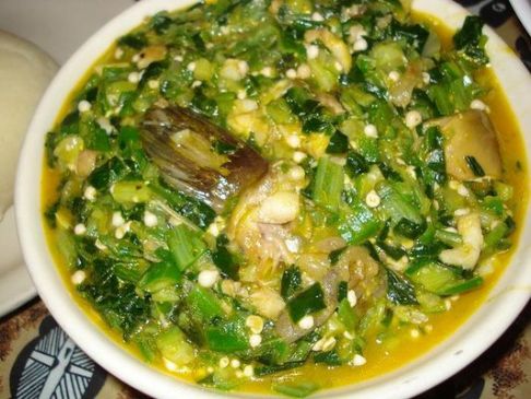 West African Okro Soup With Fufu Recipe Recipe