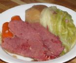 Pressure Cooker Corned Beef with Cabbage and Carrots 