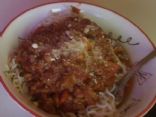 Turkey Spaghetti with Tofu Noodles