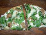 Sausage/Spinach pizza