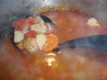 Vegetable and turkey soup