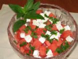 Watermelon and Goats Cheese Salad