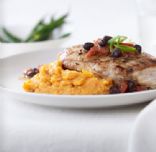Jamaican Chicken Breast with Mashed Sweet Potatoes