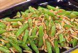 French Cut Green Beans with Almonds and Fried Onions 