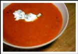 Creamy Cauliflower and Roasted Red Pepper Soup