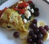 Spinach, Tomato and Feta Omelet