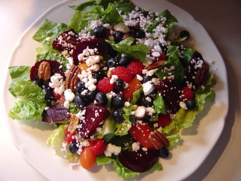 Garden Salad with Beets & Blueberries