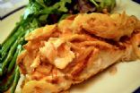 Baked Salmon with Fried Onions