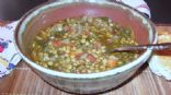 Lentil Soup with Spinach and Vinegar