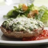 Parmesan and Spinach Stuffed Portobello Mushrooms