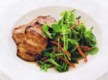 Red Curry Pork Steaks with Fresh Herb Salad