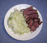 Filet Mignon w/ Braised Cabbage