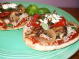 Grilled Veggie Pita Pizzas