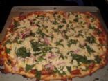 Spinach, Feta, Mozza Pizza