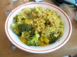Curried rice and veg