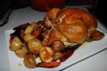 Roast Chicken with root vegetables