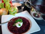 Polish Red Cabbage Soup--Sweet 'n Sour